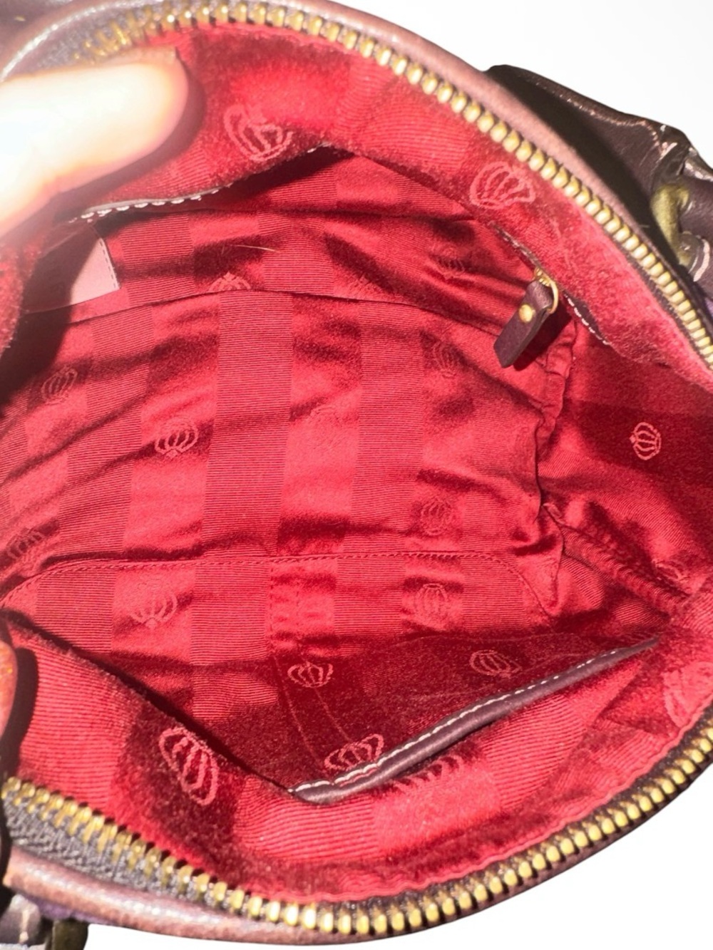 Juicy Couture ~ Vintage Bowler Bag ~ Velvet Dark Plum - Picture 4 of 5